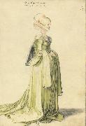Albrecht Durer A Nuremberg Lady Dressed to go to a Dance oil